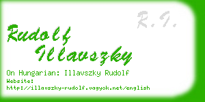 rudolf illavszky business card